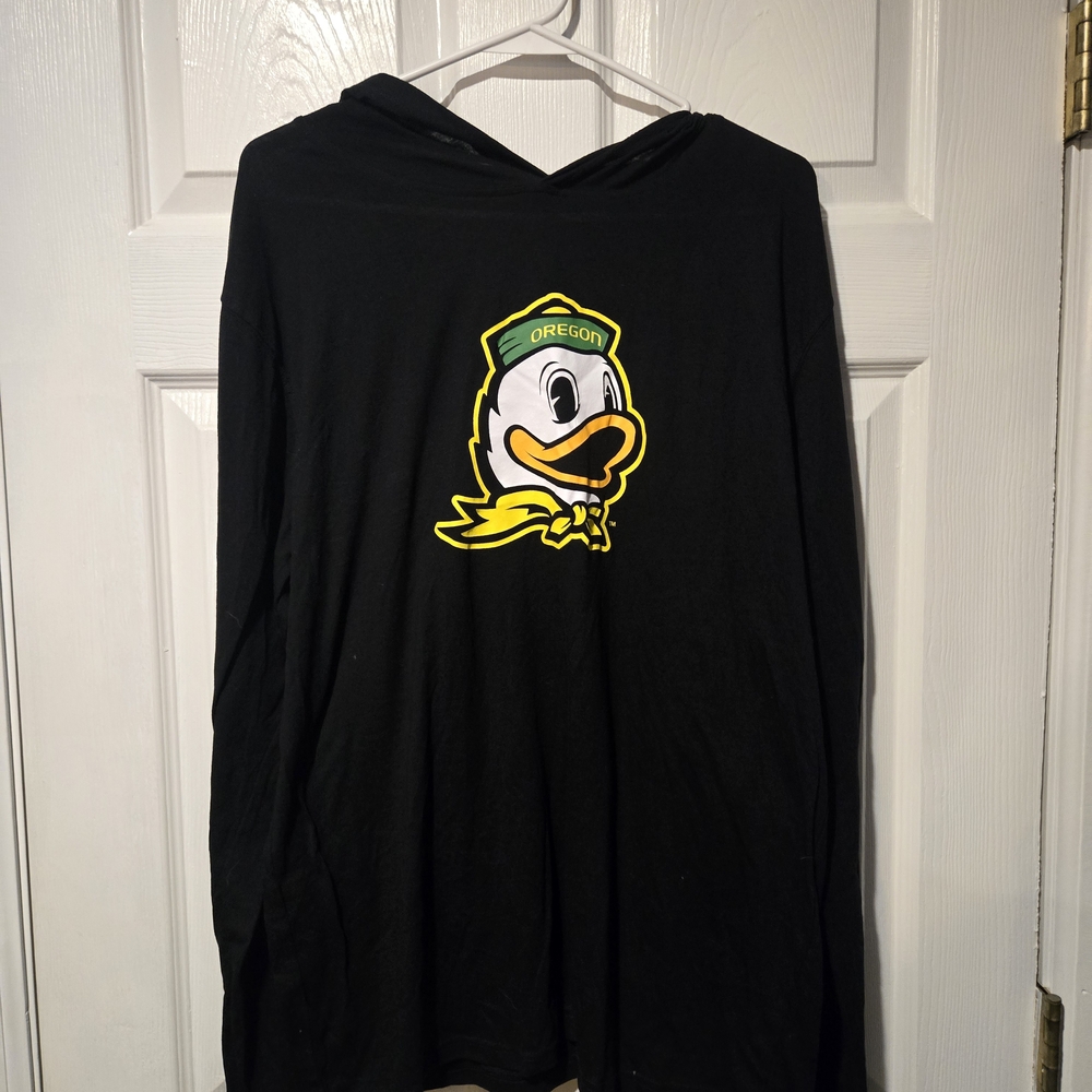 Black Oregon Duck Hoodie